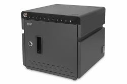 Digitus Mobile Desktop Charging Cabinet for 10 Notebooks/Tablets up to 13inch, UV-C, USB-C (CHARGING DESKTOP CABINET UV-C - 345X360X370MM INCL. USB FAN)