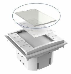 Vivolink VLCP8B-PLEXIGLASS push-button panel White (Plexiglass plate as sparepart - Warranty: 36M)
