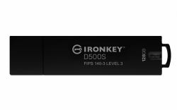 Kingston Technology IronKey 128GB D500S FIPS 140-3 Lvl 3 AES-256 (Kingston IronKey D500S - USB flashdriv)