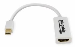Plugable Technologies Mini DisplayPort [Thunderbolt 2] to HDMI Adapter - Driverless [Supports Mac...