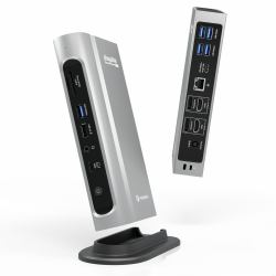 Plugable Technologies 16-in-1 Thunderbolt 4 Dock with 100W Charging, 4K Quad Monitor Setup for Th...