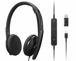Lenovo 4XD1M45626 headphones/headset Wired Head-band USB Type-C Black (Lenovo)