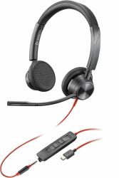 Blackwire 3325 Stereo USB-C - Headset +3.5mm Plug +USB-C/A - Adapter