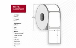 capture CA-800274-205 printer label 