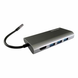 LC-Power LC-HUB-C-MULTI-5 laptop dock/port replicator Wired USB 3.2 Gen 1 [3.1 Gen 1] Type-C Anth...
