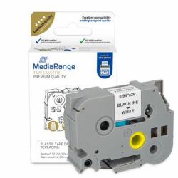 MediaRange Plastic tape cassette, for label printers using Brother® TZ-251/TZe-251, permanent ad...