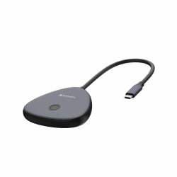 Verbatim Share My Screen USB-C Wireless Display Adapter 4K with Hub WDA-02 (Share My Screen 4K USB-C - Wireless Display Adapter with - Hub WDA-02 Share My Screen 4K - Warranty: 24M)