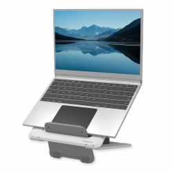 Fellowes Laptop Stand for Desk - Breyta Adjustable Laptop Riser for Home and Office - Portable Laptop Stand with 12 Height Adjustments - Max Laptop Size 14", Max Weight 4KG - White (Fellowes Breyta...