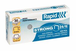 Rapid Staples Strong 24/6 Galvanized Box of 1000 (Rapid hÃ¦fteklammer Strong 24/6 t/30 ar)