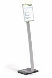 Durable INFO SIGN Information stand A4 Acrylic, Aluminium Silver (Durable INFO SIGN Floor Stand A4)