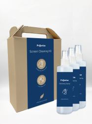 Prowise Screen Cleaning Kit | Natural formula | 3x240ml Board cleaning dry cloths & liquid (Prowise Cleaning Kit for Screen, Panel)