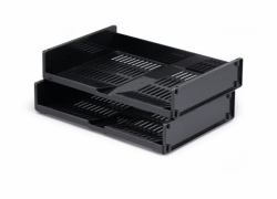 Durable 1700801058 desk tray/organizer Polystyrene Black (Desk Tray/Organizer - Polystyrene Black - Warranty: 12M)