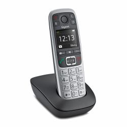 Gigaset E560 Analog/DECT telephone Black, Silver (E560 Analog/Dect Telephone - Black, Silver - Warranty: 12M)