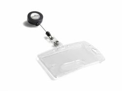 Durable 8012 Acrylic 10 pc[s] (Durable Badge Reel ID Holder Clear [10])