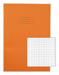 RHINO A4 Exercise Book (RHINO A4 Exercise Book 80 Page Orange S5 [Pack of 50])