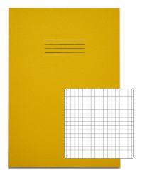 RHINO A4 Exercise Book (RHINO A4 Exercise Book 80 Page Yellow S7 [Pack of 50])