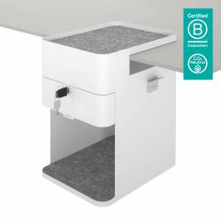 Dataflex Bento 500 desk drawer organizer Steel White (Dataflex Bento desktop locker - white [None warranty])