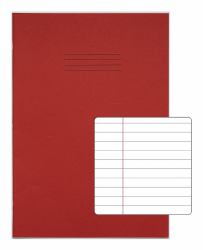 RHINO A4+ Oversized Exercise Book [13 x 9"] (RHINO 13 x 9 A4+ Oversized Exercise Book 80 Page Red F8M [Pack of 50])