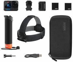 GoPro HERO12 Black Accessory Bundle Enduro battery + Handler +Head Strap 2.0 (HERO12 Fun Bundle action - sports camera 27 MP 5K - Warranty: 12M)