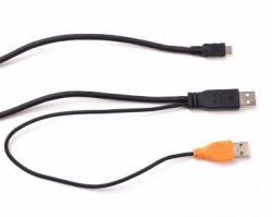signotec ST-SPARE-DEL-002 USB cable USB 2.0 2.5 m 2 x USB A Micro-USB A Black 