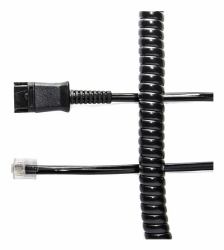 V7 BL-04S+P telephone cable 2 m Black (U10PS-19 EQUIVALENT / PLX QD - U10PS-19-RJ-45 / PLX QD)