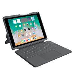 DEQSTER Smart Rugged Touch PLUS Keyboard for iPad 10.2" [7th/8th/9th Gen.], QWERTY Layout 