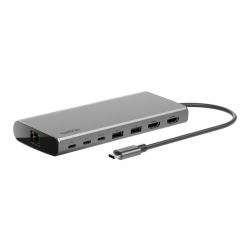 Belkin INC015BTSGY-CZ laptop dock/port replicator Wired USB 3.2 Gen 1 [3.1 Gen 1] Type-C Aluminium (USB-C 8-IN-1 DUAL DISPLAY HHUB)
