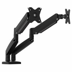 j5create JTSA102 Ergonomic Dual Monitor Mount, Black 