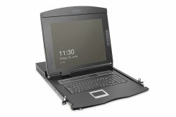 Digitus DS-72221-5CH rack console 48.3 cm [19"] 1920 x 1080 pixels Black 1U (19HD LCD KVM-CONSOL 16PORT CAT5 - SWISS MGD 432CM HD TFT CAT5)