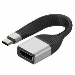 techly ICOC-USBC-DP12 video cable adapter 0.131 m USB Type-C DisplayPort Black 