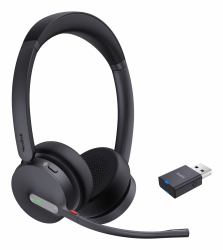 Yealink WH64 Hybrid Dual Teams Headset Wireless Head-band Office/Call center Micro-USB Bluetooth ...
