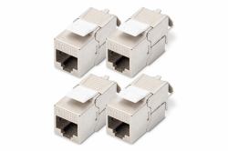 Digitus CAT 6A Keystone Module, shielded, toolfree Modul - 4 pcs. (CAT 6A KEYSTONE MOD SHIELD 4PCS - SHIELDED TOOL-FREE CONNECTION)