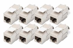 Digitus CAT 6A Keystone Module, shielded, toolfree Modul - 8 pcs. (DIGITUS Keystone Jack Cat6A/RJ45->LSA)