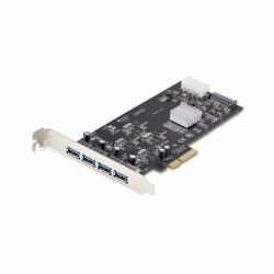 StarTech.com 4-Port USB PCIe Card, USB 3.2 5Gbps, PCI Express Expansion Card with 4x Independent USB Controllers, 4x USB-A Ports, Windows/Linux (4-PORT USB-A PCIE CARD 5GBPS - 4X USB CONTROLLERS PC...