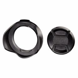Hama 00093658 lens hood 5.8 cm Black (Hama Gegenlichtblende mit Deckel 58 mm)