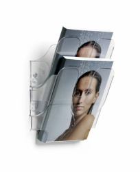 Durable FLEXIPLUS literature rack 2 shelves Transparent (Durable FLEXIPLUS 2 A5 Portrait Clear)