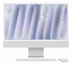 Apple iMac Apple M M4 59.7 cm [23.5"] 4480 x 2520 pixels All-in-One PC 16 GB 1 TB SSD macOS Sequoia Wi-Fi 6E [802.11ax] Silver (IMAC 24 M4 8/8/16 16GB 1TB - OE STD MM K - SILVER)