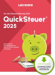 Lexware QuickSteuer 2025 Download Tax returning 1 license[s] (Lexware QuickSteuer 2025 - ESD-Download)