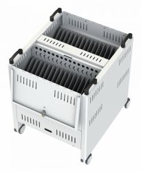 Loxit 7455-USB-C charging station organizer Freestanding White (7455 - TabCart 30 USB Charge)
