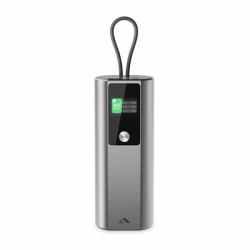 ALOGIC AP27KPB160W power bank 27600 mAh Silver (27600MAH POWER BANK W/ 160W USB - CHARGING WITH CLIP USB-C CABLE)