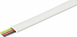 Deltaco MD-14 telephone cable 100 m White 