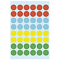 HERMA Multi-purpose labels ø 12 mm colours assorted 240 pcs. self-adhesive label (HERMA - etiketter - 240 etikette[r] -)