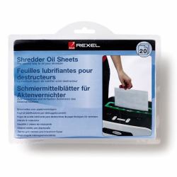 Rexel Shredder Oil Sheets [pack of 20] (Rexel rivejernsolieark)