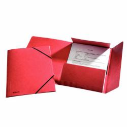 Esselte 3-Flap Folder Elastic Cardboard A4 (Esselte 3-klap elastikmappe A4 rÃ¸d)