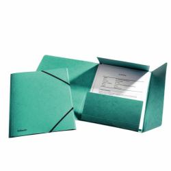Esselte 3-Flap Folder Elastic Cardboard A4 (Esselte 3-klap elastikmappe A4 grÃ¸n)
