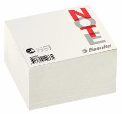 Esselte Cube Pad – (Blkck 100x100x50mm Wht 12st)