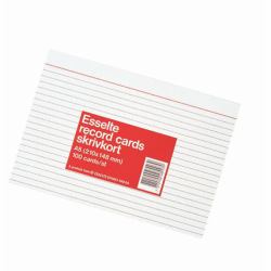 Esselte Index/Memo/Cardo Cards A6 Ruled - (Skrivkort 8000 A6L linjerat)