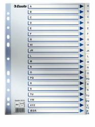 Esselte 100141 tab index Alphabetic tab index Polypropylene [PP] Blue (Esselte register PP A4 A-Ã hvid)