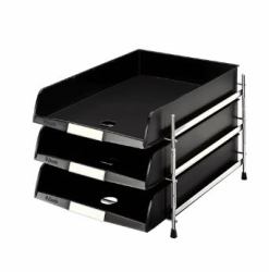 Esselte C4 Black (Esselte C4 brevbakke i metal stativ so)