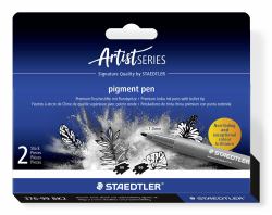 Staedtler Pigment Arts Intensiv Pen felt pen Black 2 pc[s] (STAEDTLER MultiInk Pigment Arts intens)